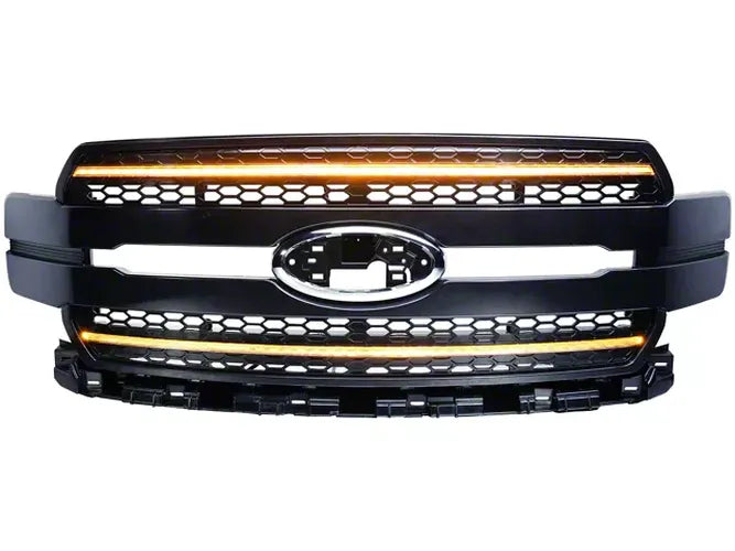 1820 F150 GRILLE LIGHTS BLACK W/AMBER DRL INFINITE SERIES