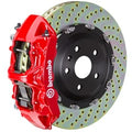 Brembo 14-18 A250/14-19 CLA250/15-20 GLA250 Front GT BBK 6 Piston Cast 380x34 2pc Rotor Drilled-Red