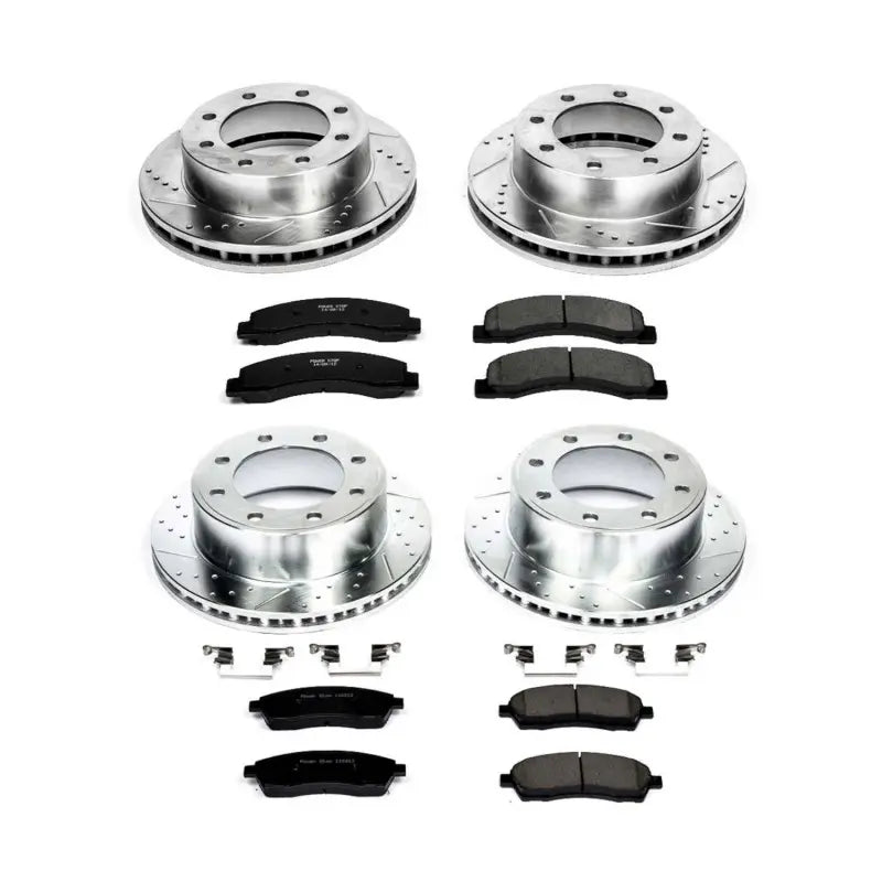 Power Stop 1999 Ford F-250 Super Duty Front & Rear Z23 Evolution Sport Brake Kit