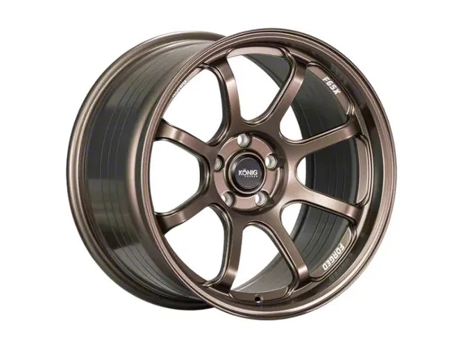 Konig Forged F6SX 18x9.5 5x114.3 ET25 Race Bronze Wheel (Knurled Bead)