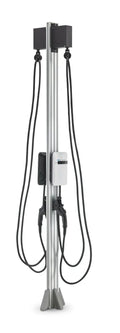EvoCharge EVSE Dual Port Pedestal with Retractors