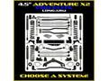 Rock Krawler 07-18 Jeep Wrangler JK 2DR 4.5in Adventure-X Pro Long Arm - Stage 1