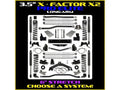 Rock Krawler 07-18 Jeep Wrangler JK 2DR 3.5in X Factor X2 Pro Long Arm w/ 6in Rear Stretch