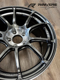 Advan RZIII 18x9.5 / +35 Offset / 5x114.3 BC / 73mm Bore / Hyper Platinum Black & Diamond Cut