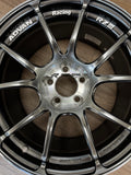 Advan RZIII 18x9.5 / +35 Offset / 5x114.3 BC / 73mm Bore / Hyper Platinum Black & Diamond Cut
