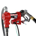 20 GPM 24V DC HIGH FLOW PUMP 1IN X 12FT HOSE 1IN MANUAL NOZZLE 5FT GROUND WIRE