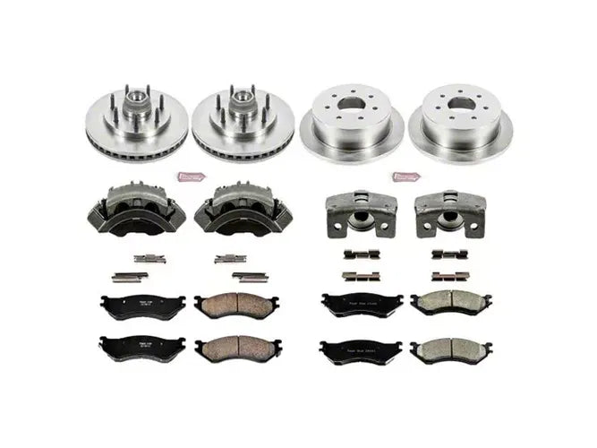 Power Stop 00-01 Ford F-150 Autospecialty Kit w/ Calipers - Front and Rear