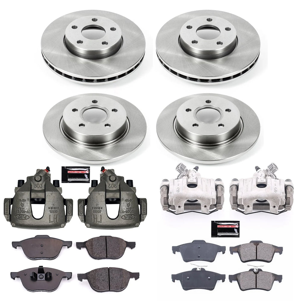 Power Stop 14-18 Ford Focus Front & Rear Autospecialty Brake Kit w/Calipers