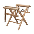 DIRECTOR'S CHAIR UNOILED W/ BLACK S