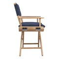 DIRECTOR'S CHAIR UNOILED W/ BLACK S