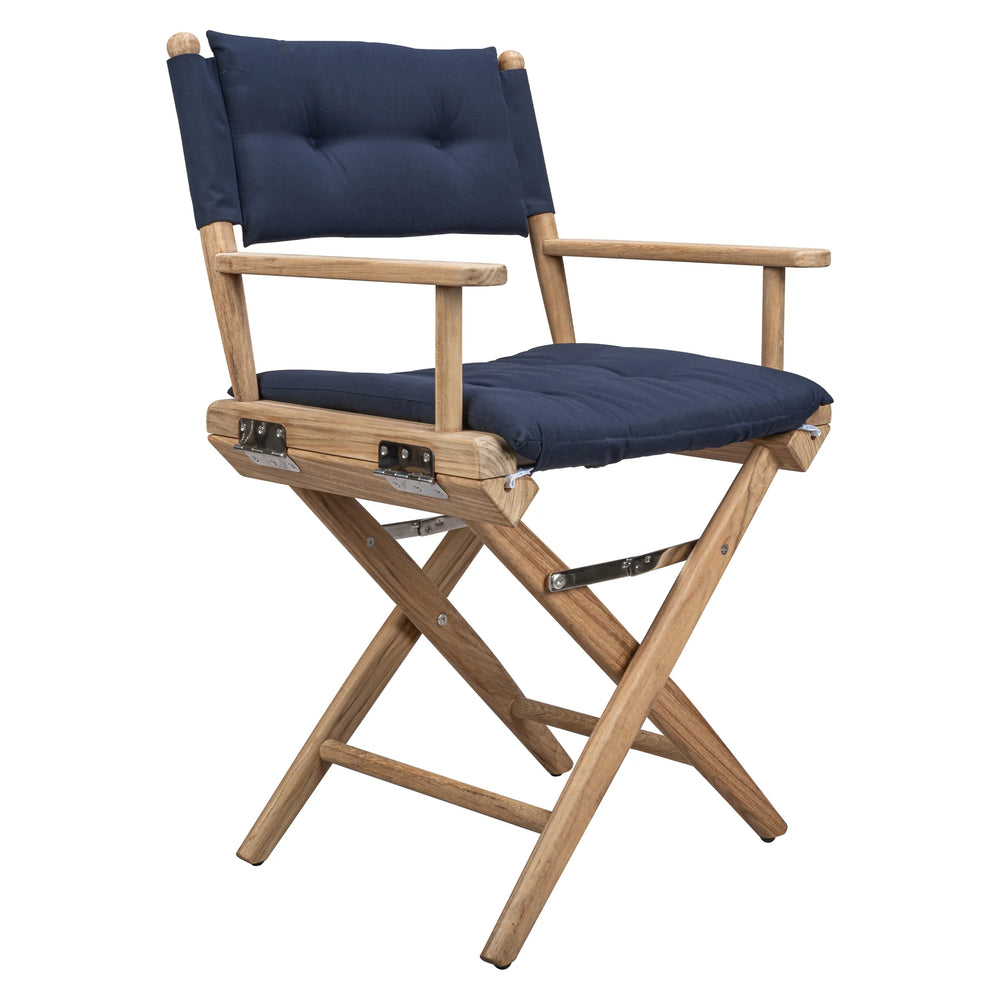 DIRECTOR'S CHAIR UNOILED W/ BLACK S