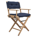 DIRECTOR'S CHAIR UNOILED W/ BLACK S