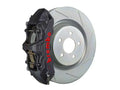 Brembo 99-07 Evo VI/VII/VIII/IXFront GTS BBK 6 Piston Cast 350x34 2pc Rotor Slotted TY3L - Black HA
