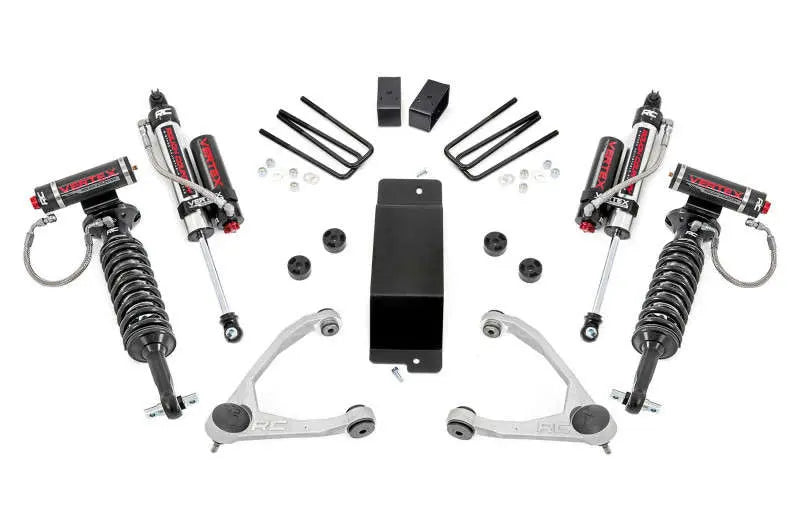 2x 680031 1x 19401A 2x 690016 1x 12170BOX1 3.5 Inch Lift Kit Forged UCA Vertex Chevy GMC 1500 (07-16)