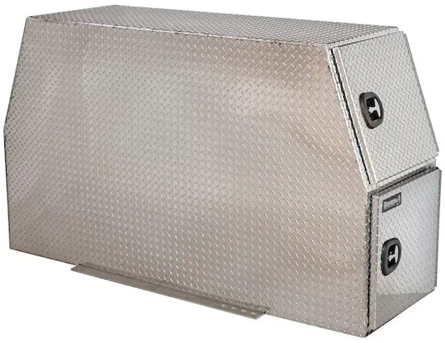 59X24X85 INCH FLAT FLOOR DIAMOND TREAD ALUMINUM BACKPACK TRUCK BOX