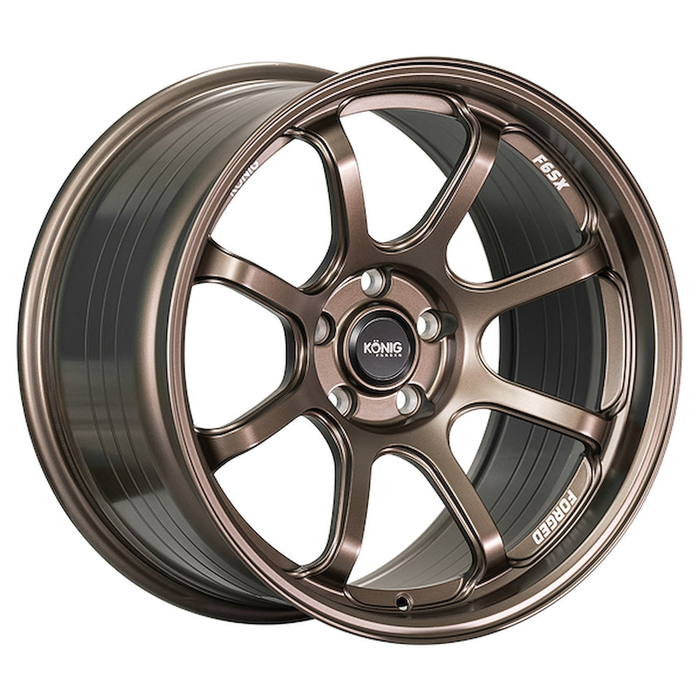 Konig Forged F6SX 18x8.5A 5x114.3 ET35 Race Bronze Wheel (Knurled Bead)