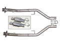 Exhaust H Pipe For Short Tube Headers Catted 2.5 in H-Pipe Hardware Incl Natural 409 Stainless Steel Pypes Exhaust