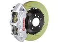 Brembo 05-14 Mustang GT Excl non-ABS Equipped Fr GT BBK 6Pist Cast 355x32 2pc Rtr Slot Type1-Silver