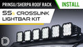 Diode Dynamics SS5 Pro Universal CrossLink 8-Pod Lightbar - Yellow Driving