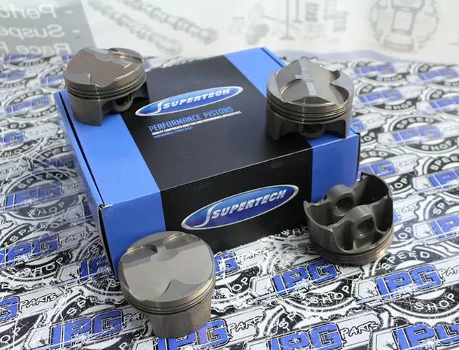 Supertech Mazda Miata 1.8L 83.5mm Bore -4cc Dish 8.6:1 CR Pistons - Set of 4 (Excl Rings)