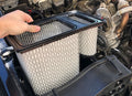 S&B Filters auto part installed view