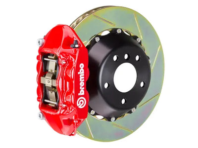 Brembo 02-21 WRX Front GT BBK 6 Piston Cast 350x34 2pc Rotor Slotted TY3L -Red