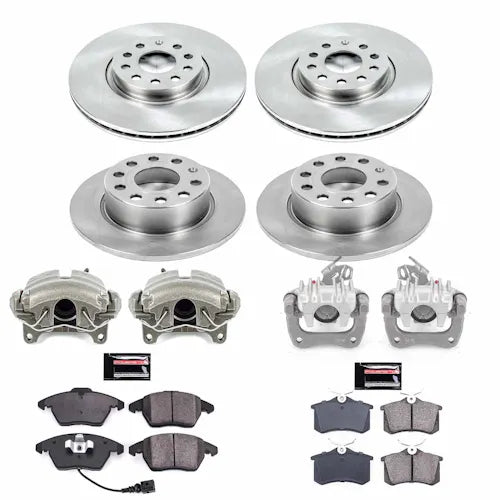 Power Stop 2013 Audi A3 Front & Rear Autospecialty Brake Kit w/Calipers