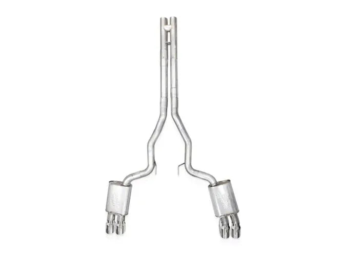 Stainless Works 2024 Mustang GT Catback Quad Tips Redline Sound H-Pipe Performance Connect Exhaust