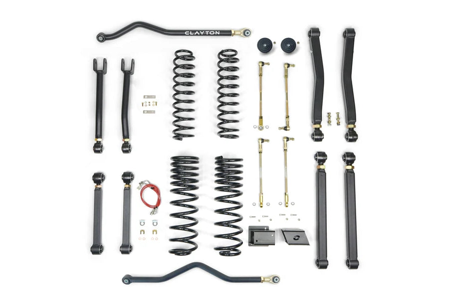 ~(42 lbs. 28X12X6)~ Jeep Gladiator 3.5 Inch Overland Plus Lift Kit 2020+ JT Clayton Off Road