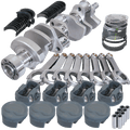 Eagle Chevy 350 1Pc 3.750in Crank 6.000in H-Beam -16cc Inv Dome 4.030in Pistons Balanced Assembly