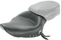 Mustang 04-21 Harley Sportster Wide Touring Solo Seat w/Driver Backrest Studs - Black