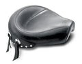 Mustang 82-03 Harley Sportster Wide Touring Solo Seat w/Driver Backrest Studs - Black