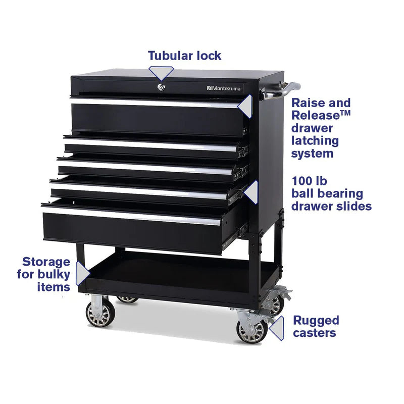 30" X 18" 5-DRAWER UTILITY CART (ST