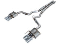 AWE 18-23 S550 Mustang GT SwitchPath Exhaust - Chrome Silver Tips