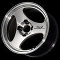 Advan RZIII 18x8.5 / +45 Offset / 5x112 BC / 66.5mm Bore / Hyper Platinum Black & Diamond Cut