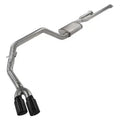 Cat-Back Exhaust System 14-20 Split Side Dual Exit 2.5 in Intermediate And 3 in Tail Pipe Violator Mufflers Hardware Incl Black Tip Incl Pypes Exhaust