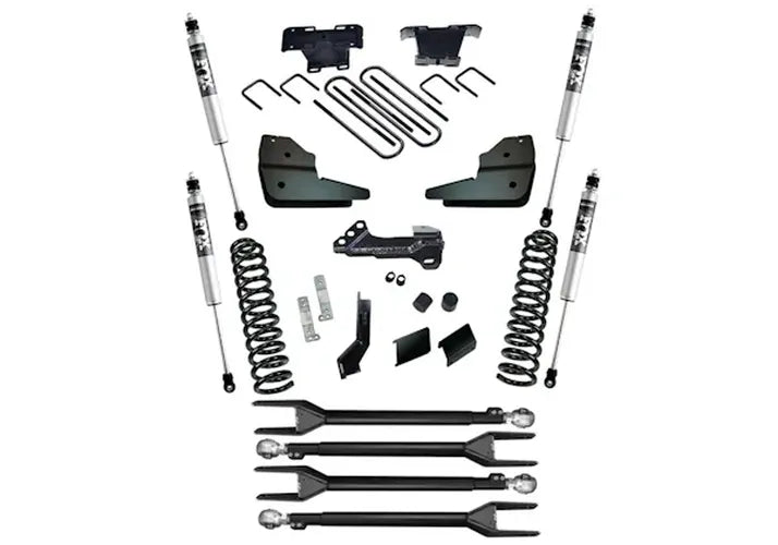 23C FORD F250/F350 SD 4WD W/ DIESEL 4IN 4LINK LIFT KITFOX 2.0 SHOCKS