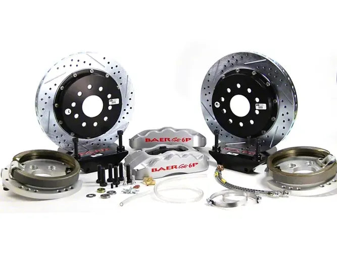 13" Pro+ Brake Sys RR Slvr 93 Mstng