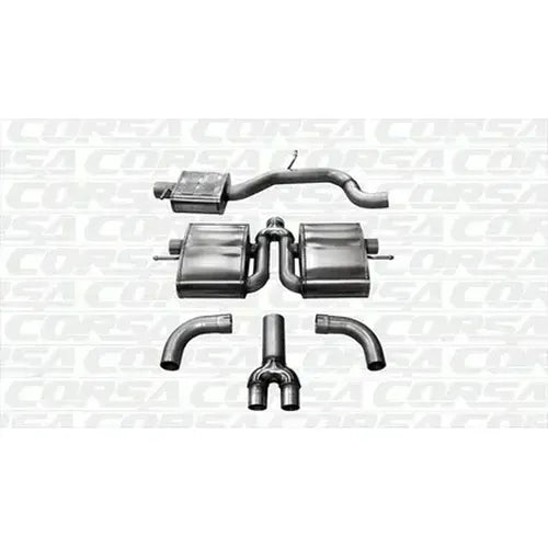 3.0 Inch Cat-Back Sport Dual Rear Exhaust 06-14 Audi TT RS Mk2 2.5T Stainless Steel