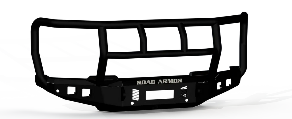 Road Armor 23-24 Ford F-450 Stealth Front Winch Bumper Titan II Guard - Texture Black