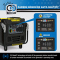 8500WATT INVERTER GENERATOR FEATURES CO SHIELD AND CARBON MONOXIDE AUTO SHUTOFF