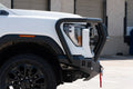 24C SIERRA 2500/3500 HD STEALTH FRONT WINCH COMPATIBLE BUMPER TITAN II GUARD TEXTURE BLACK