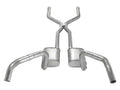 ~(77 lbs. 62X17X13)~ Crossmember Back w/H-Pipe Exhaust System 67-69 Split Rear Dual Exit 3 in Intermediate And Tail Pipe Violator Mufflers/Hardware Incl Tip Not Incl Natural 409 Stainless Steel Pypes Exhaust