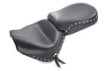 Mustang 04-10 Kawasaki Vulcan 2000 Classic LT Standard Touring 2PC Seat - Black