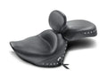 Mustang 08-17 Yamaha Raider Wide Touring 2PC Seat - Black