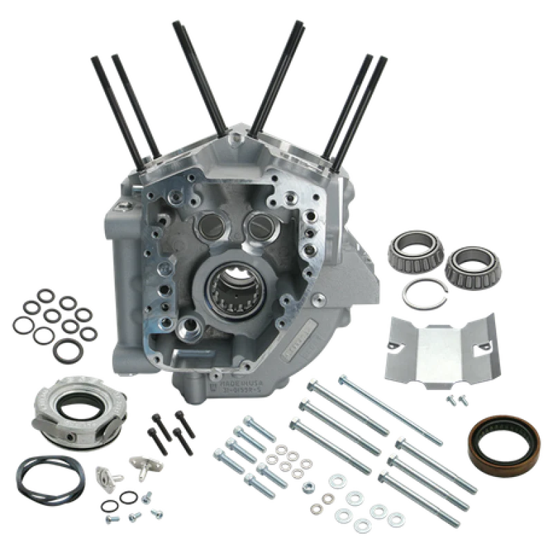 S&S Cycle 99-06 BT 4-18in Bore Crankcase - Silver