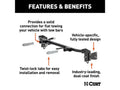 CUSTOM TOW BAR BASE PLATE; FOR DING