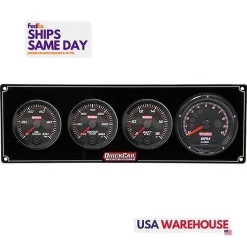 Redline 3-1 Gauge Panel OP/WT/Volt w/Recall Tach