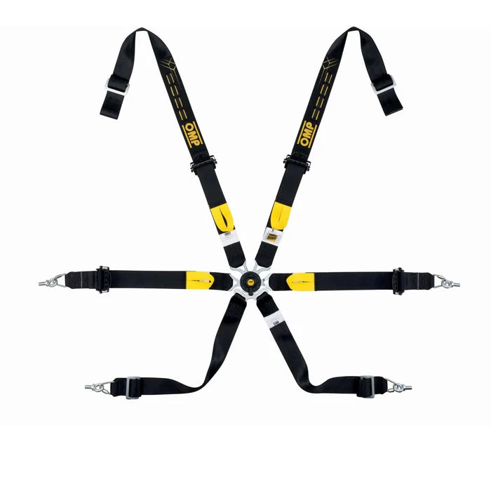 OMP Safety Harness One 2in WRC Pull Up - Black (Fia 8853-2016)