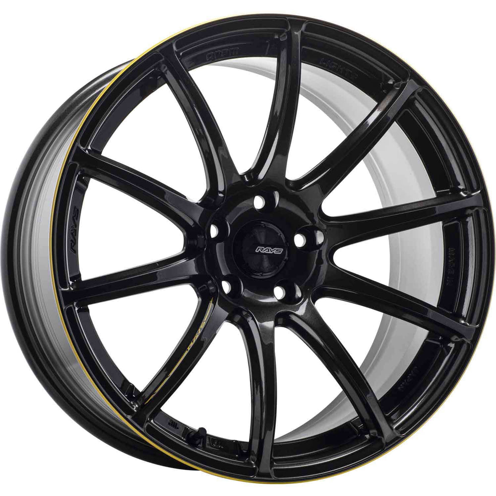 Gram Lights 57TRANSCEND UNLIMIT 18X9.5 38 5-100 SUPER DARK GUNMETAL/MACHINE COAT